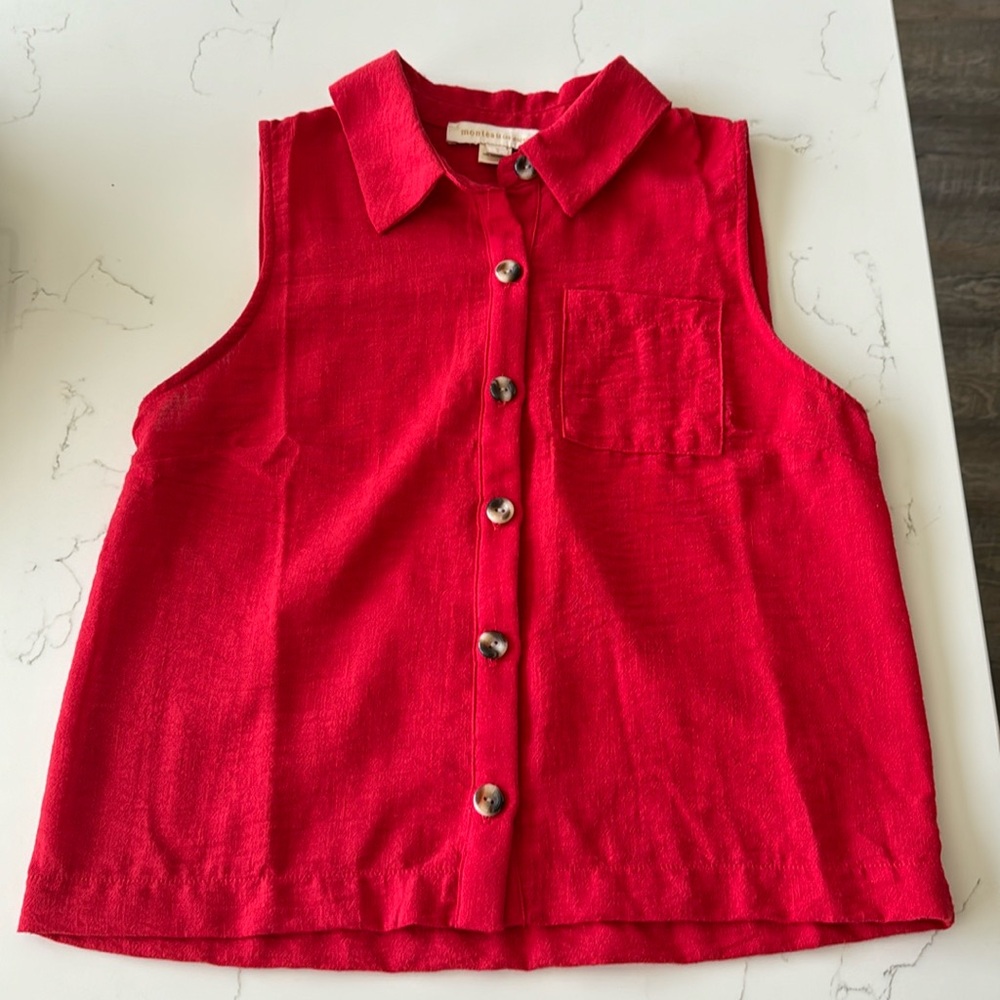 Linen vest